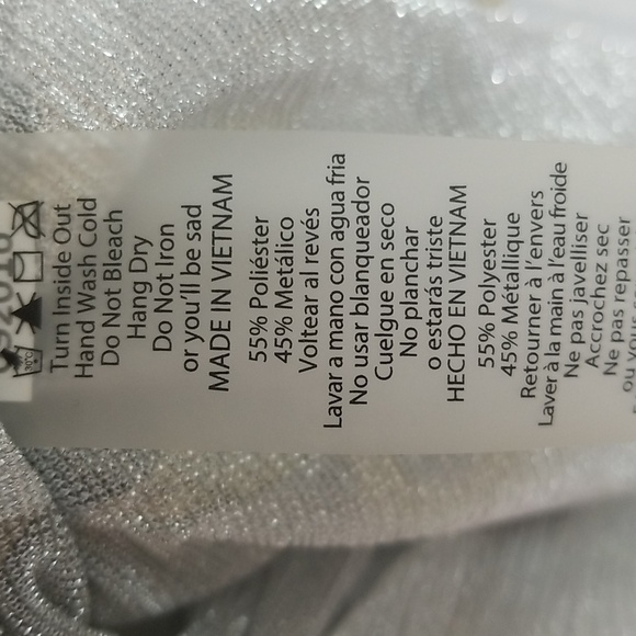 Lularoe Women's long throw over metallic sz medium - Picture 8 of 8